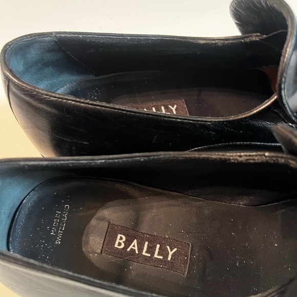 Bally Baltoro Parawet LOGO Style Black Leather Loafers Sz 9US Men Switzerland main image 8